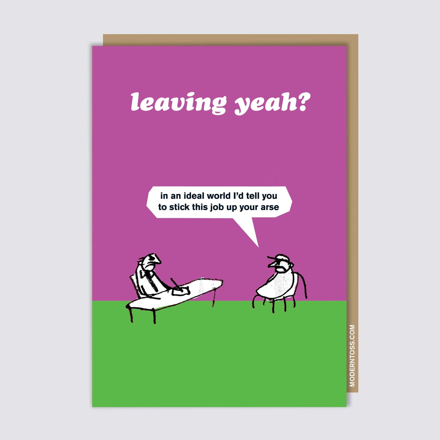 Stick yer Job Leaving Card