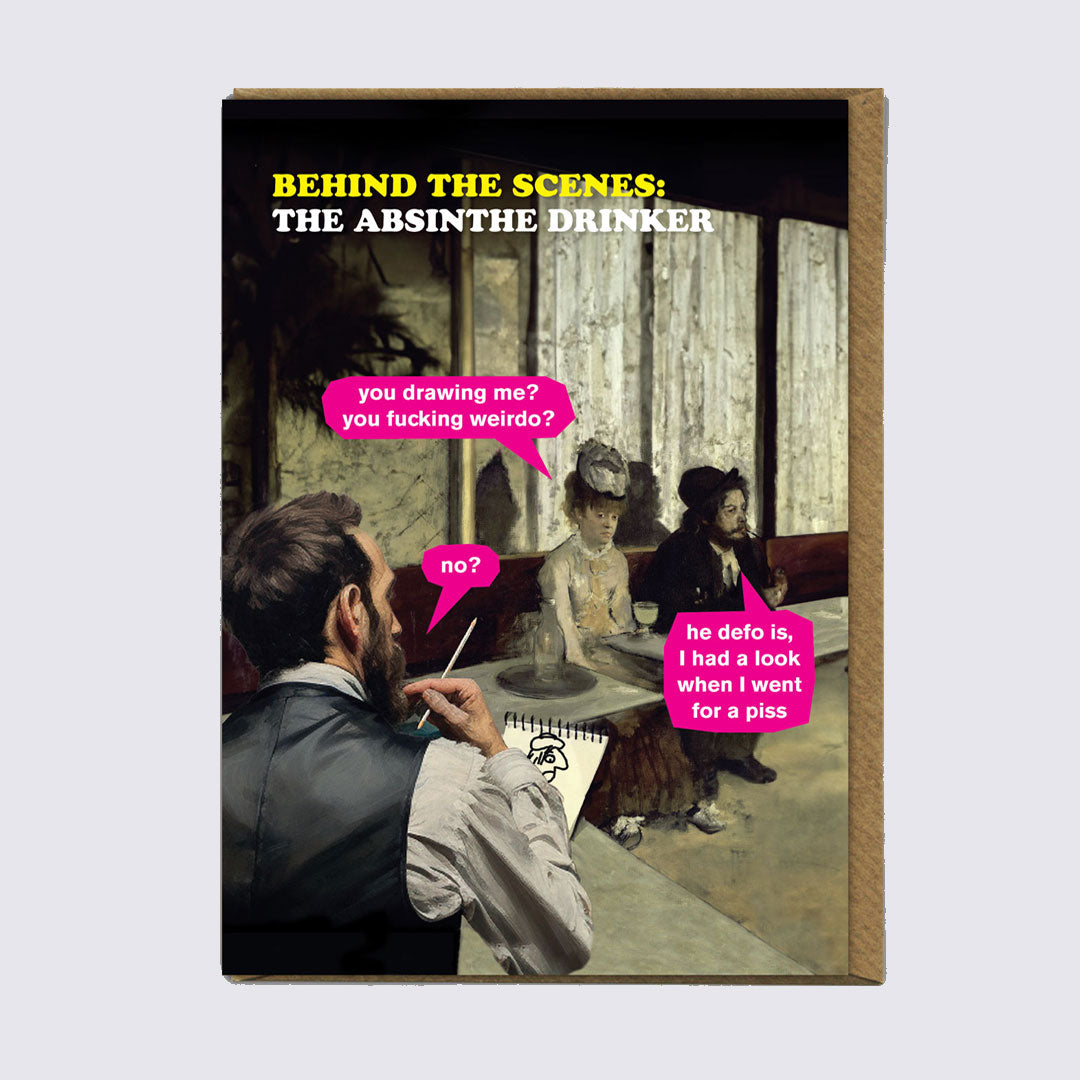 Absinthe Drinker Card