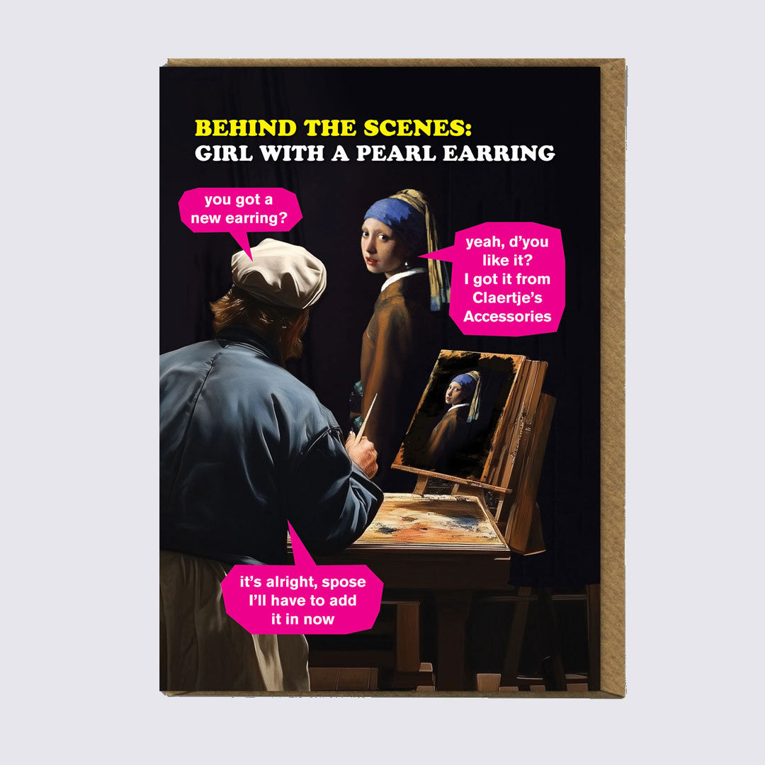 Pearl Earring Card