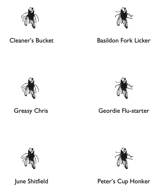 Flies of the British Isles Tea Towel