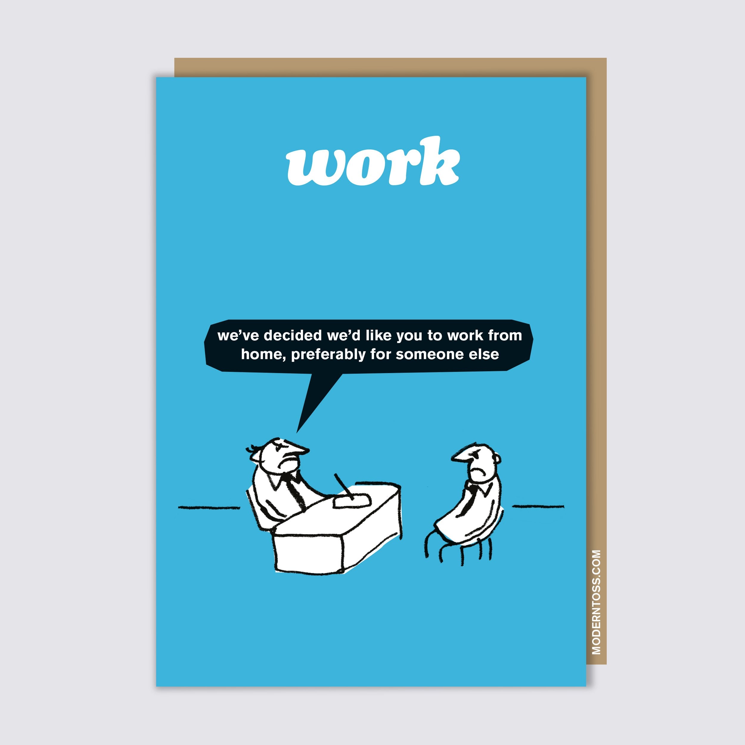 Work From Home Card Modern Toss