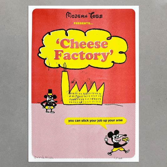 Cheese Factory Risograph Print