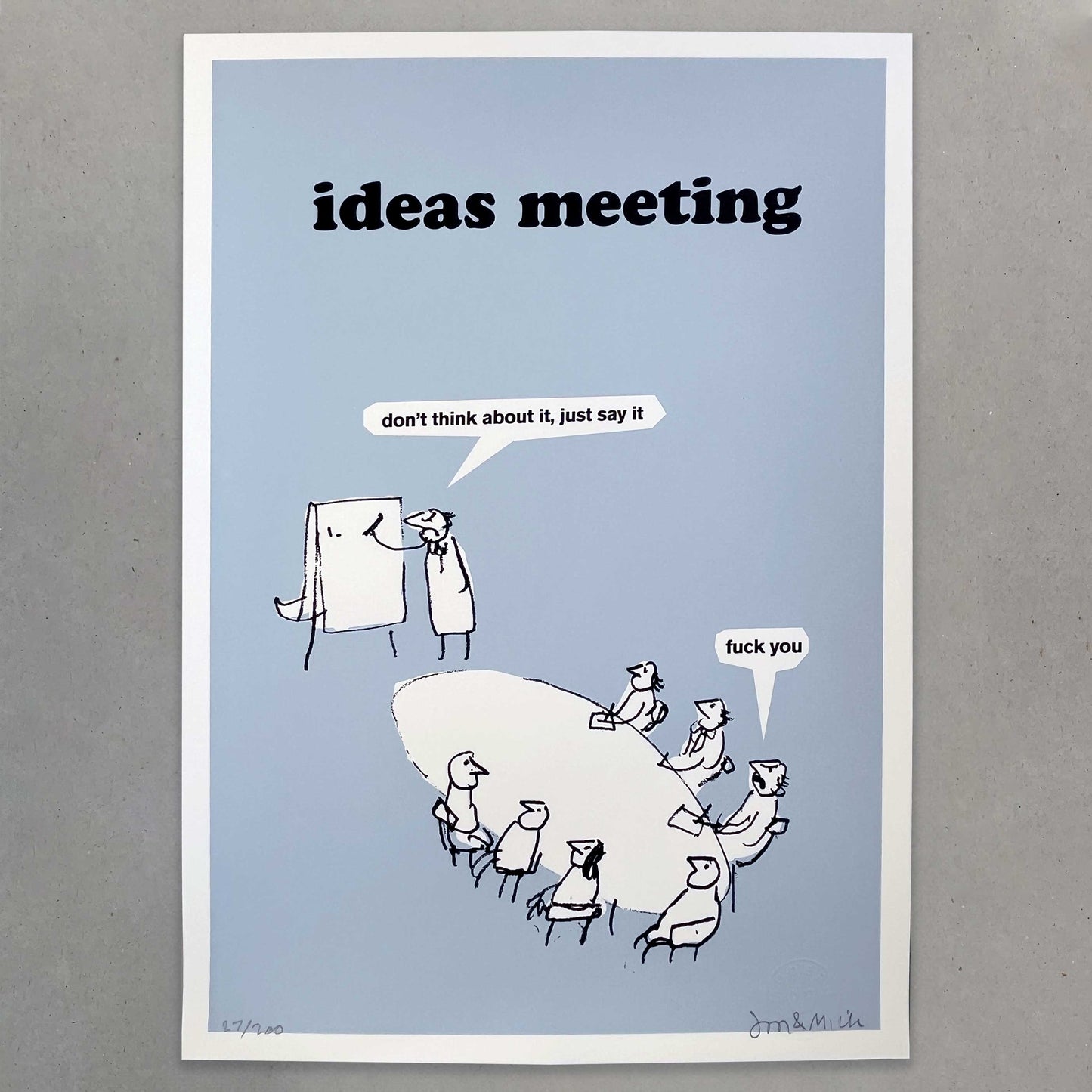 Ideas Meeting Screen Print