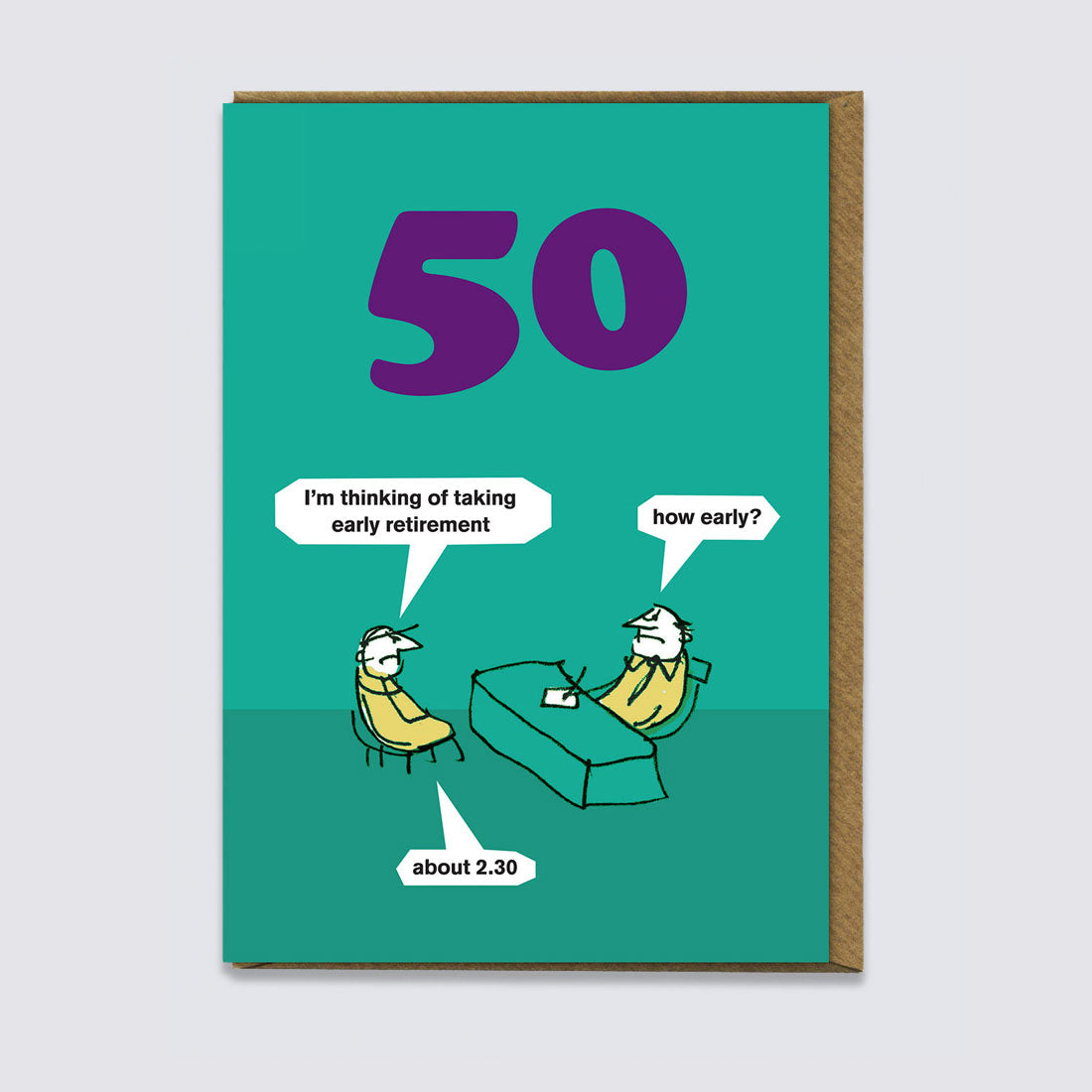 50 Early Retirement Card – Modern Toss