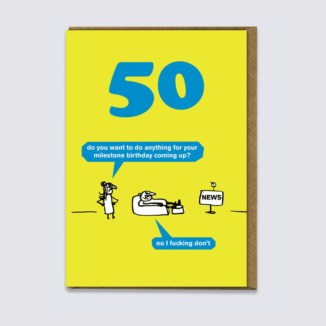 50 Milestone Birthday Card