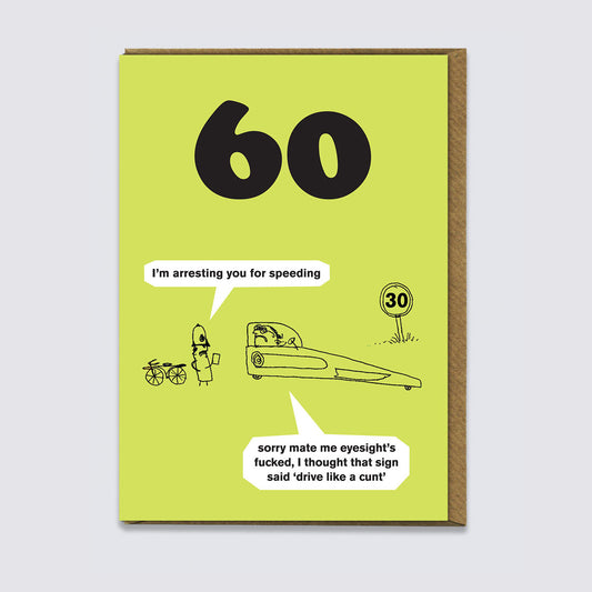60 Speeding Card