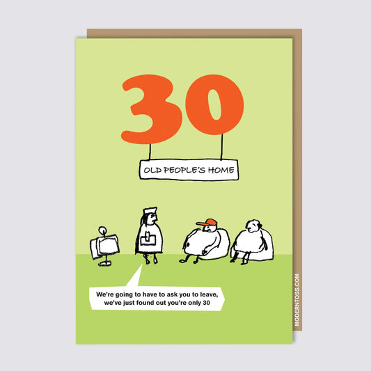 30 Old People's Home Card
