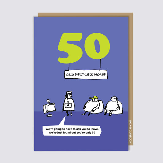50 Old People's Home Card