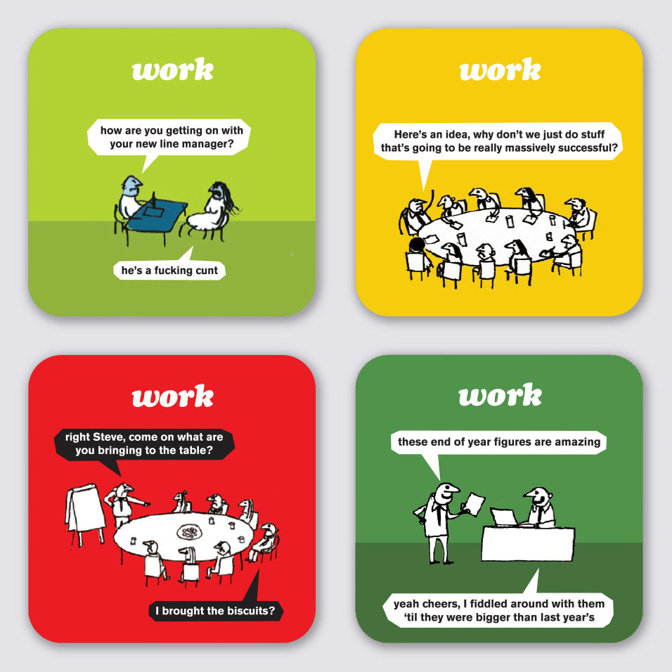 Work 4 Coaster Set Two