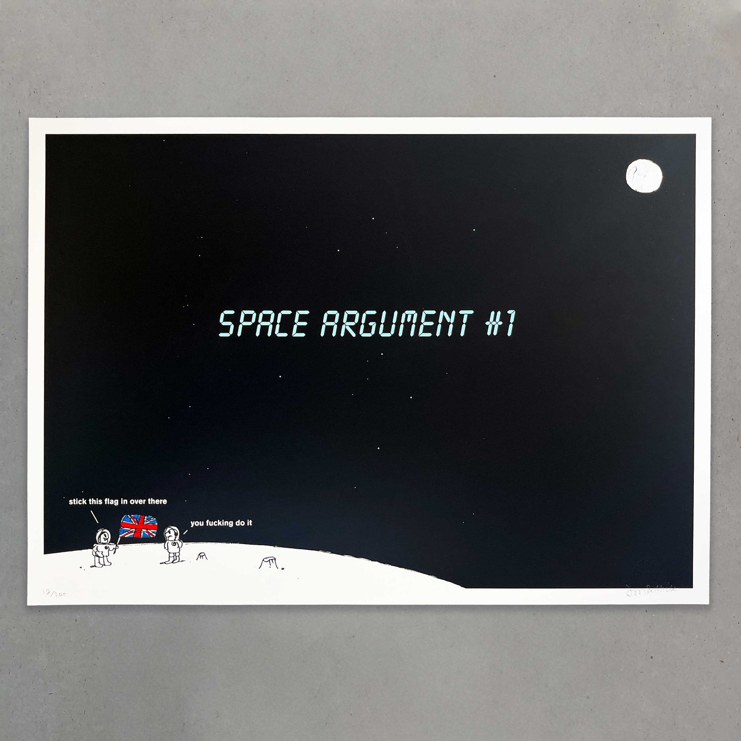 Space Argument Screen Print