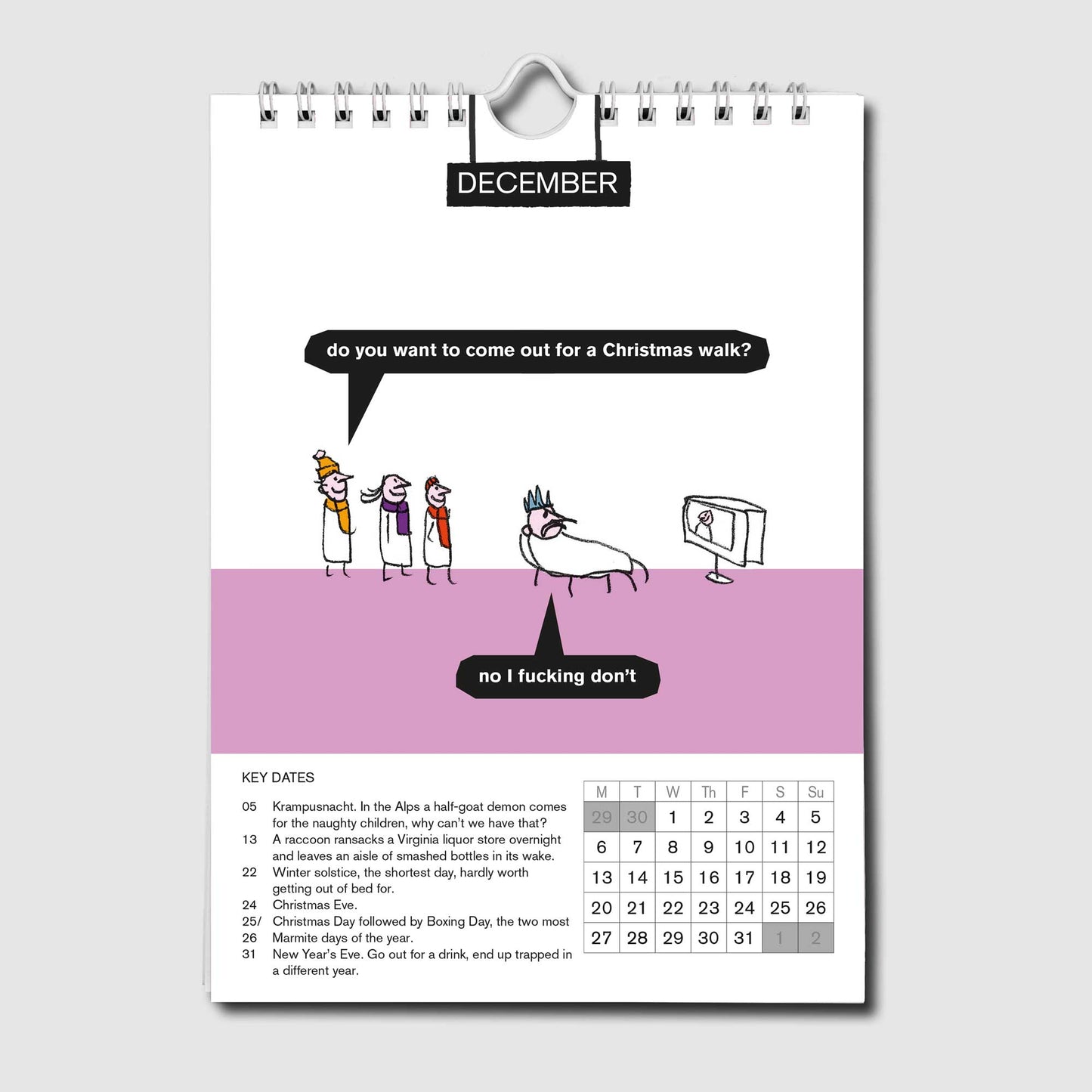 Modern Toss Desktop Calendar 2027