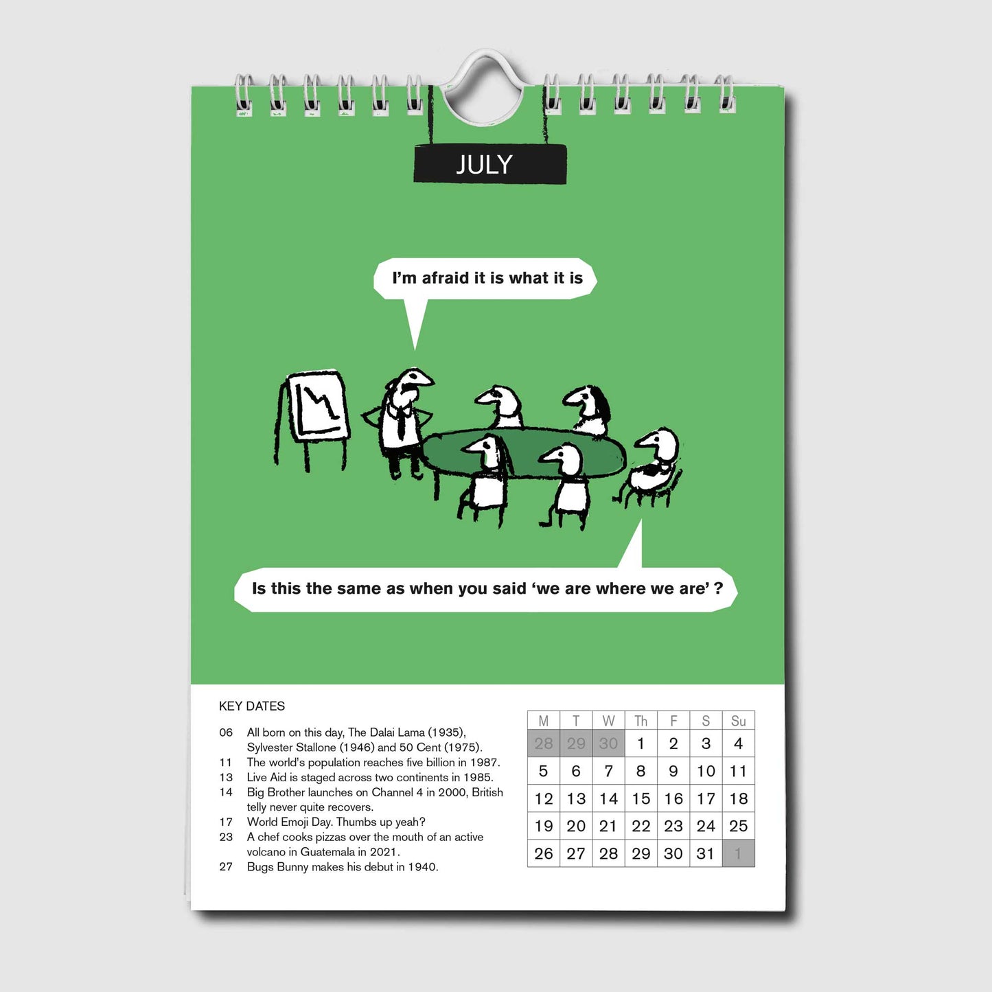 Modern Toss Desktop Calendar 2027