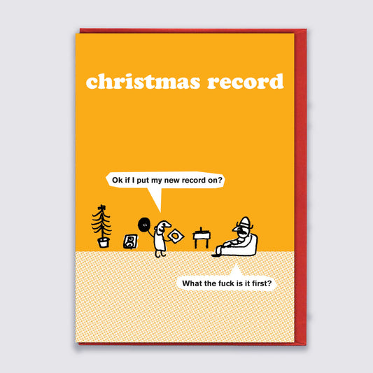 Christmas Record Card