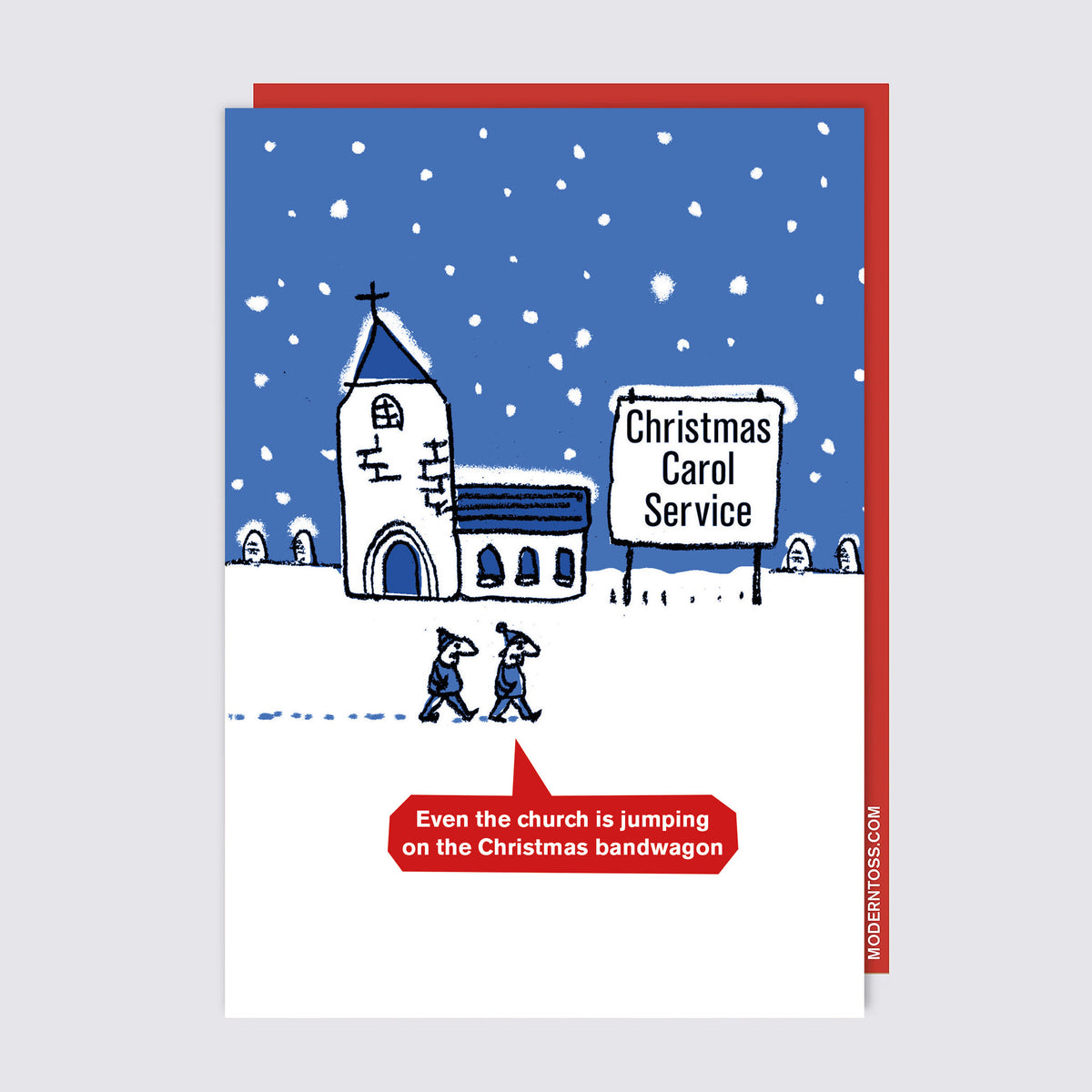 Christmas Carol Service Card