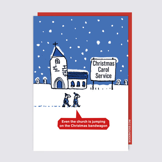 Christmas Carol Service Card