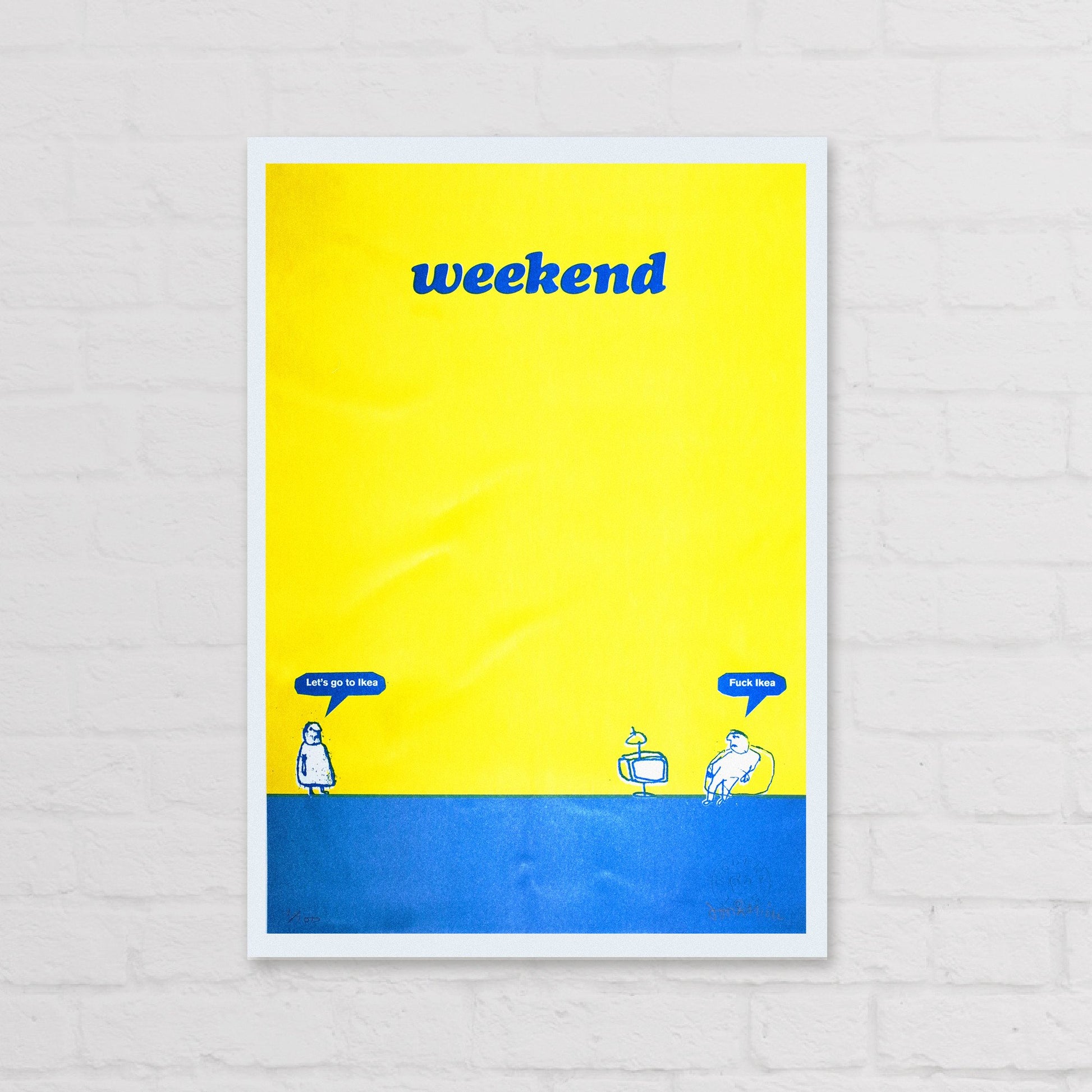 Weekend Ikea Riso Print