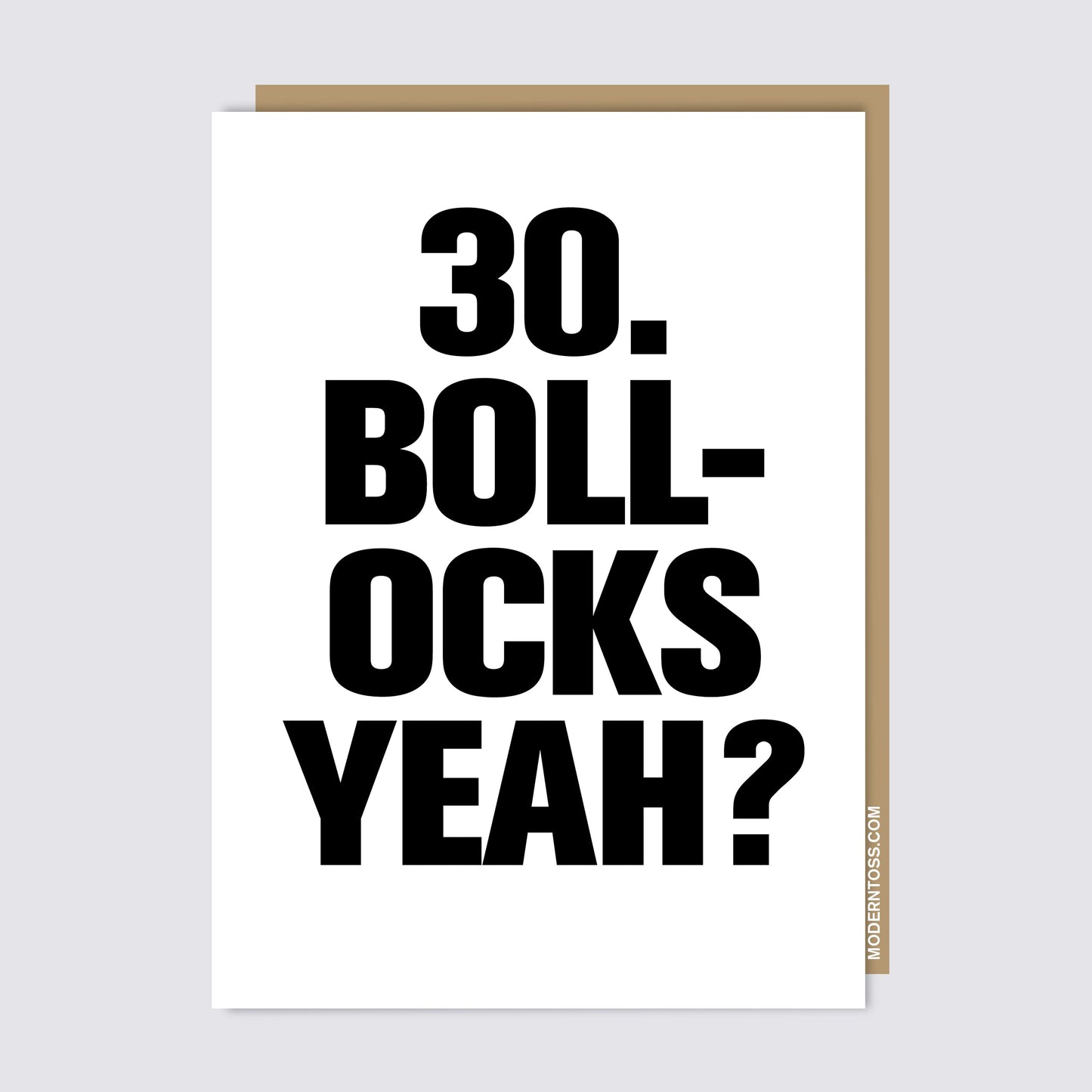 30. BOLLOCKS YEAH? Card