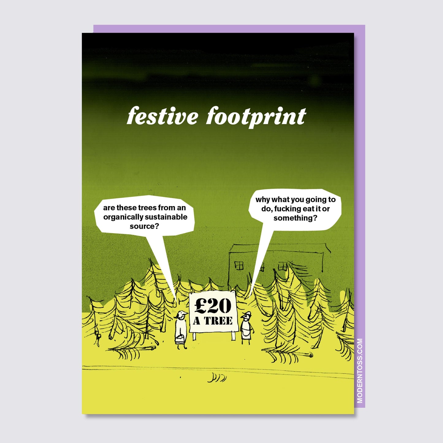 Festive Footprint Card