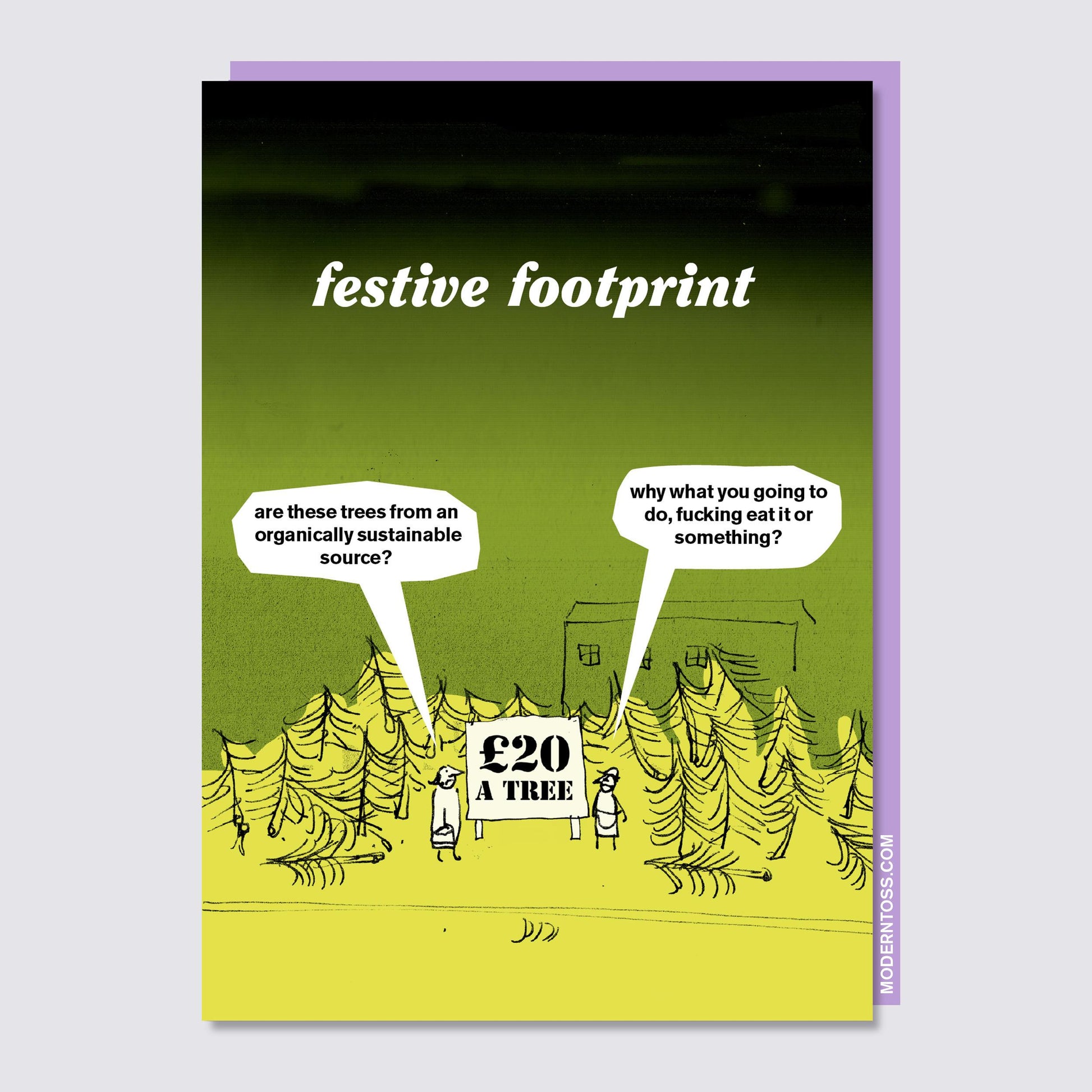 Festive Footprint Card