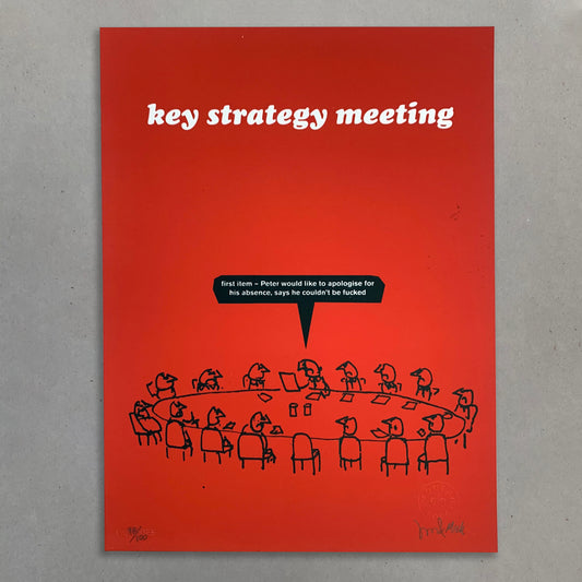 Key Strategy Meeting Screen Print