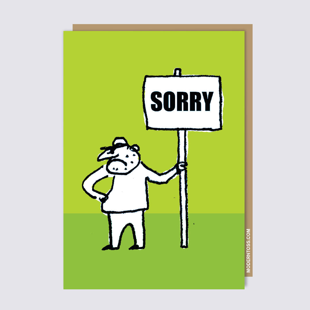 Sorry Card – Modern Toss