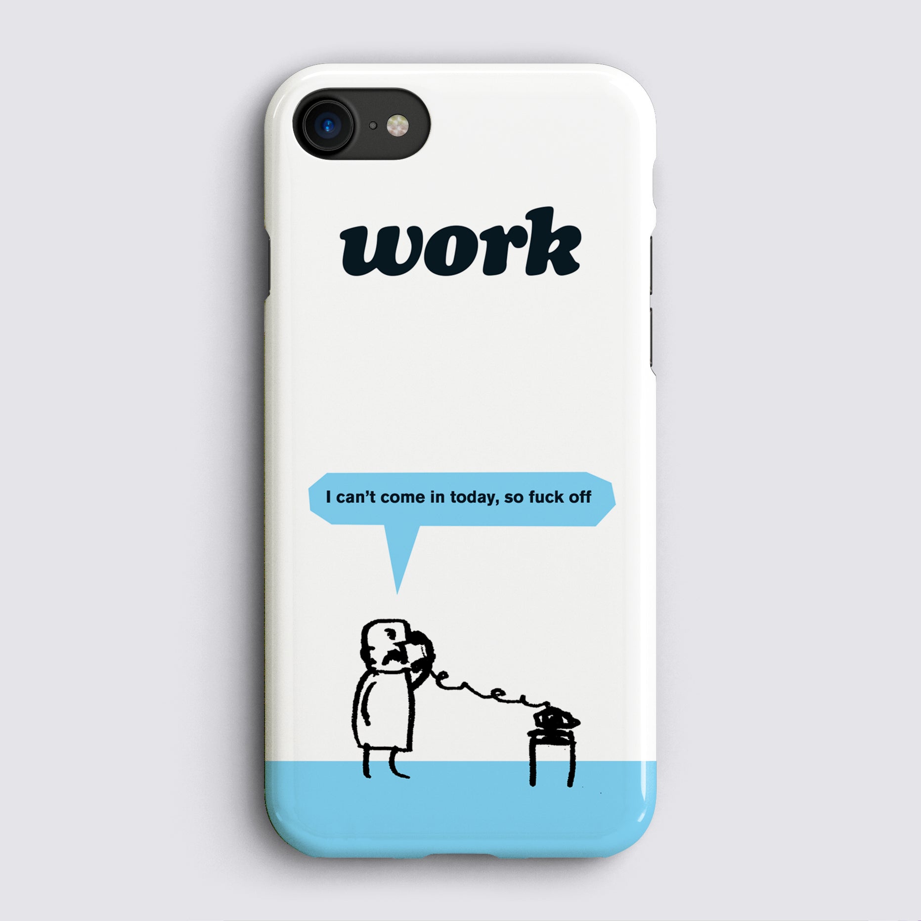 Work Fuck Off Snap Gloss Case Modern Toss