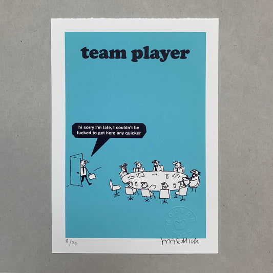 Team Player Screen Print