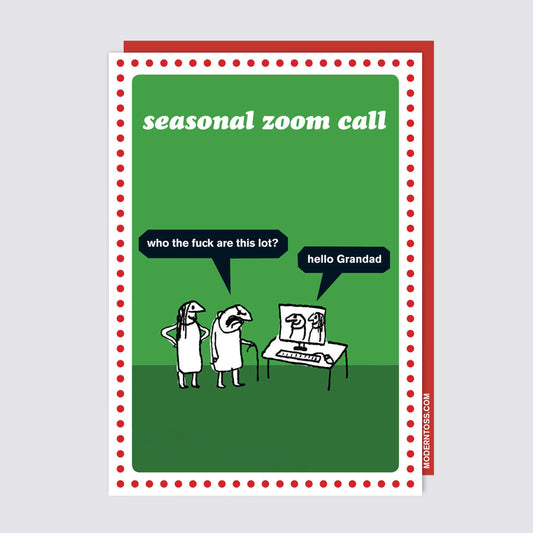 Seasonal Zoom Call Card