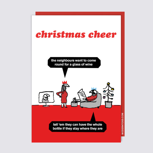 Christmas Cheer Wine Card