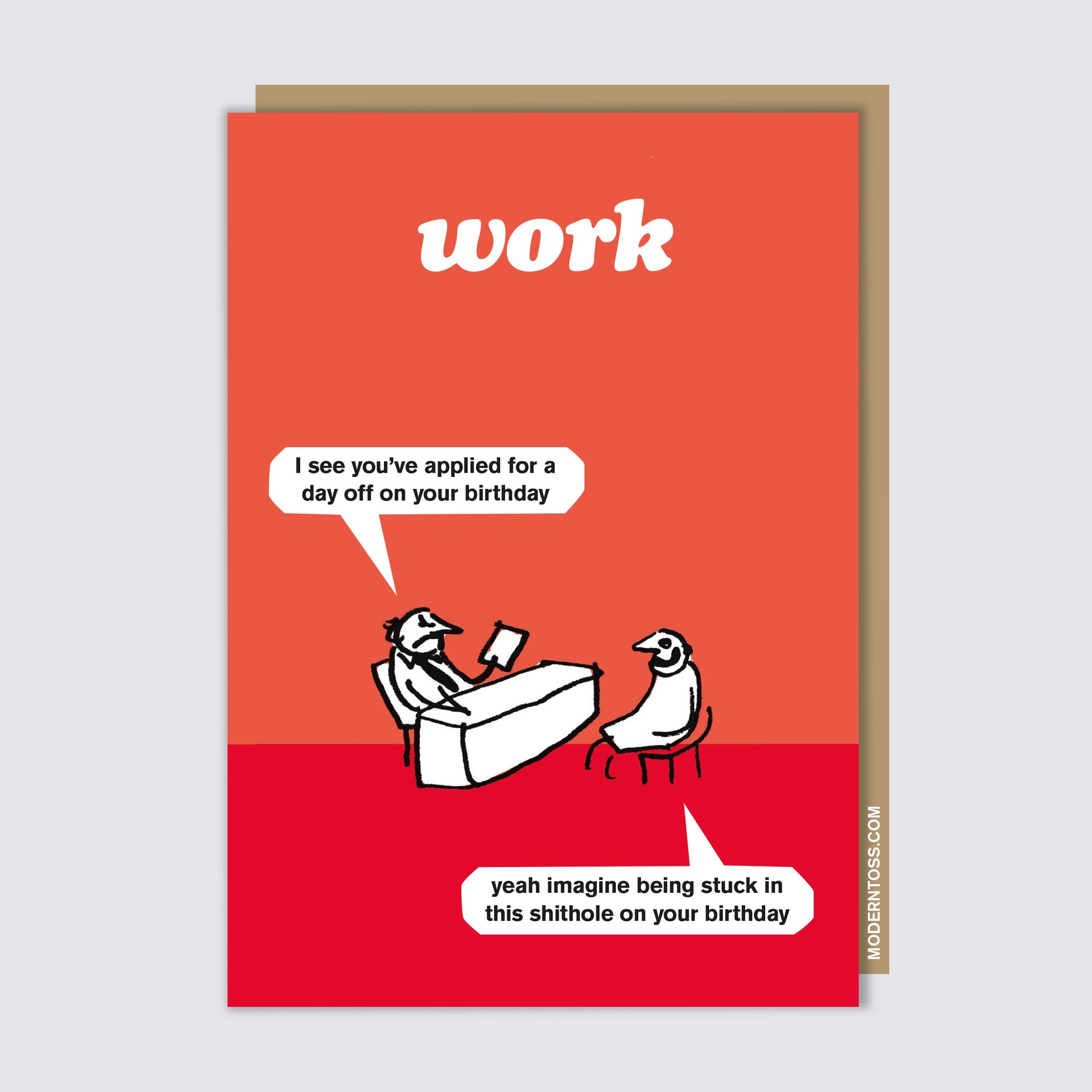 Birthday Day Off Card – Modern Toss