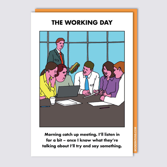 Working Day Meeting Card