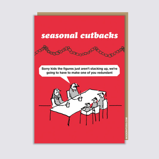 Seasonal Cutbacks Kids Card