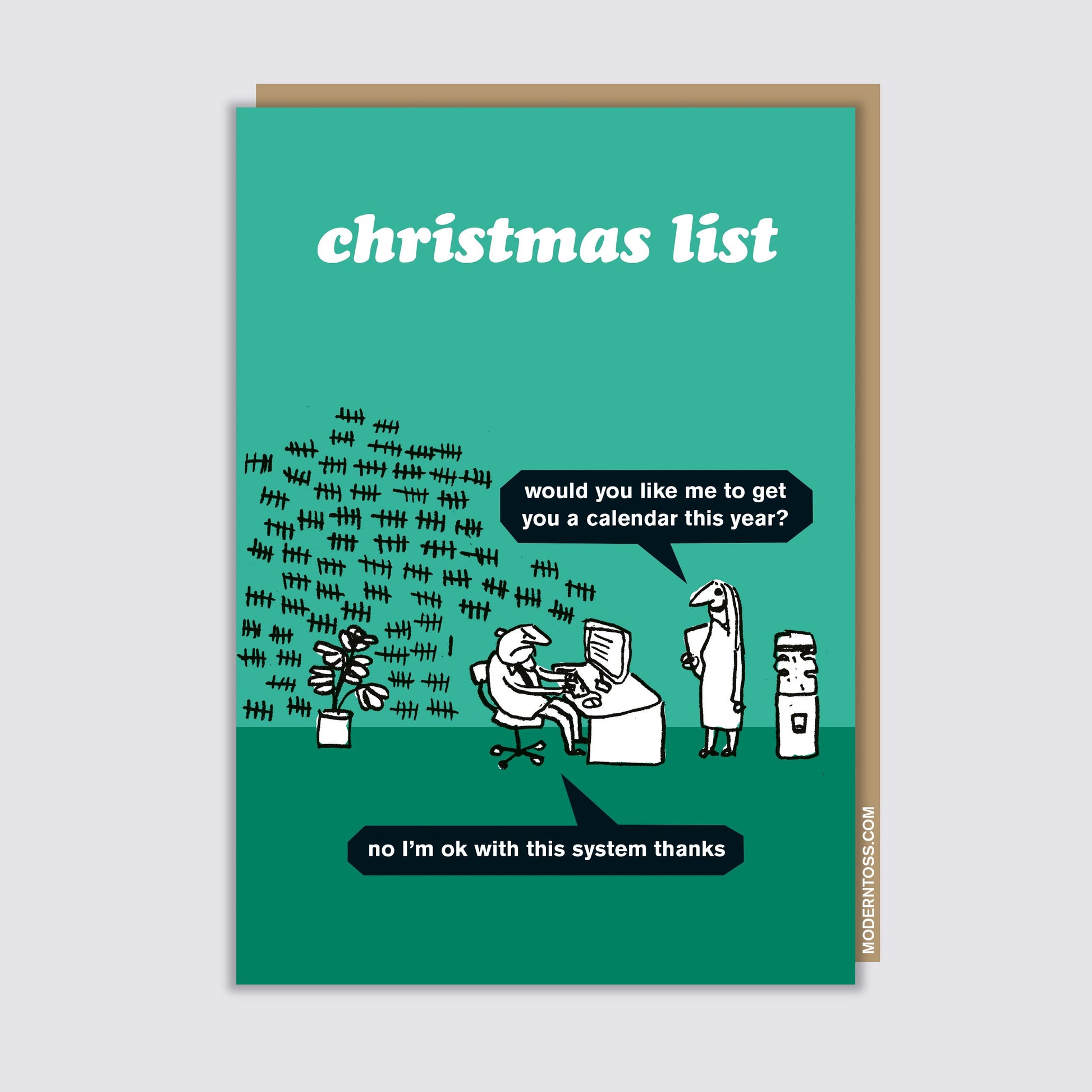 Christmas List Card