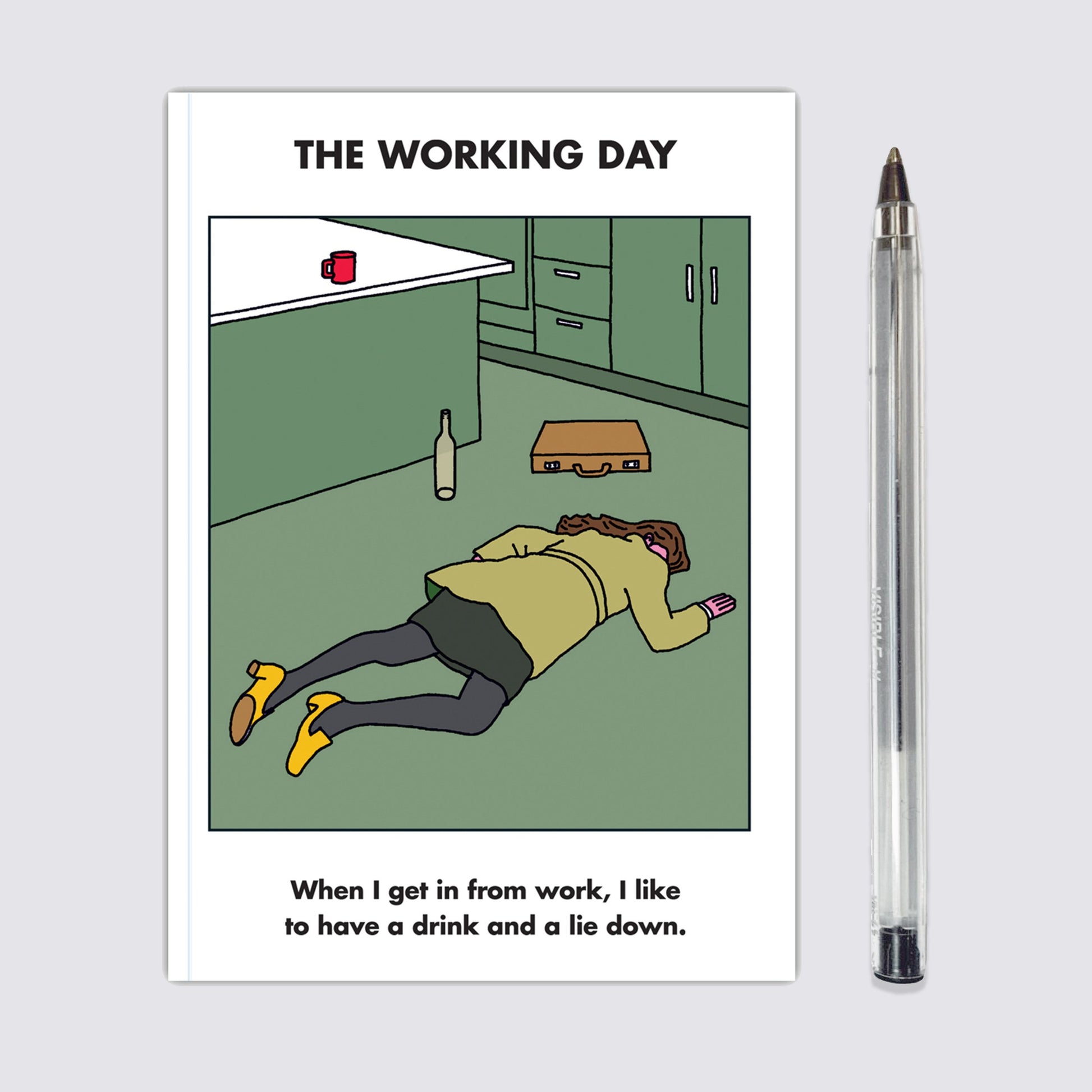 Working Day Lie Down Notebook