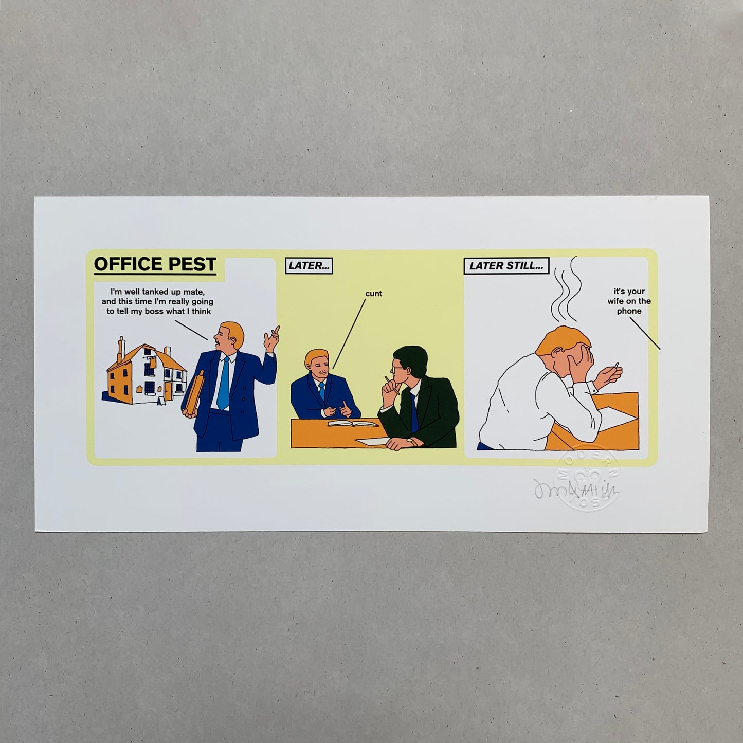 Office Pest- Tanked Up Print