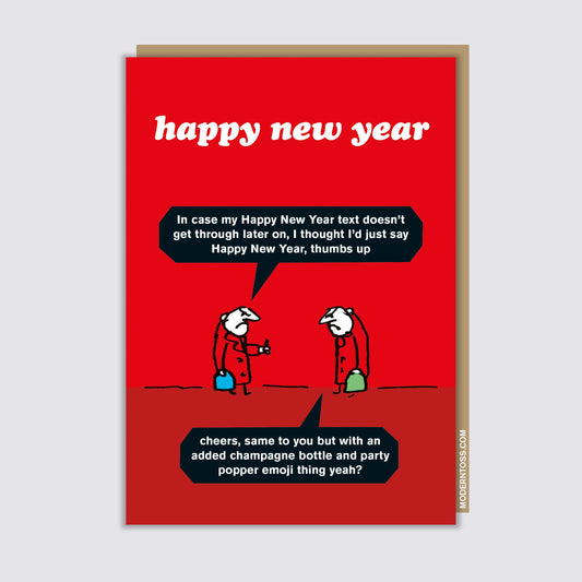 New Year Emoji Card