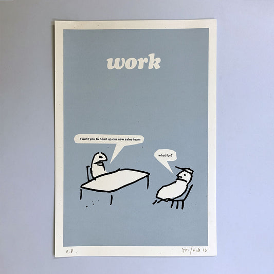 Work Sales Team Print
