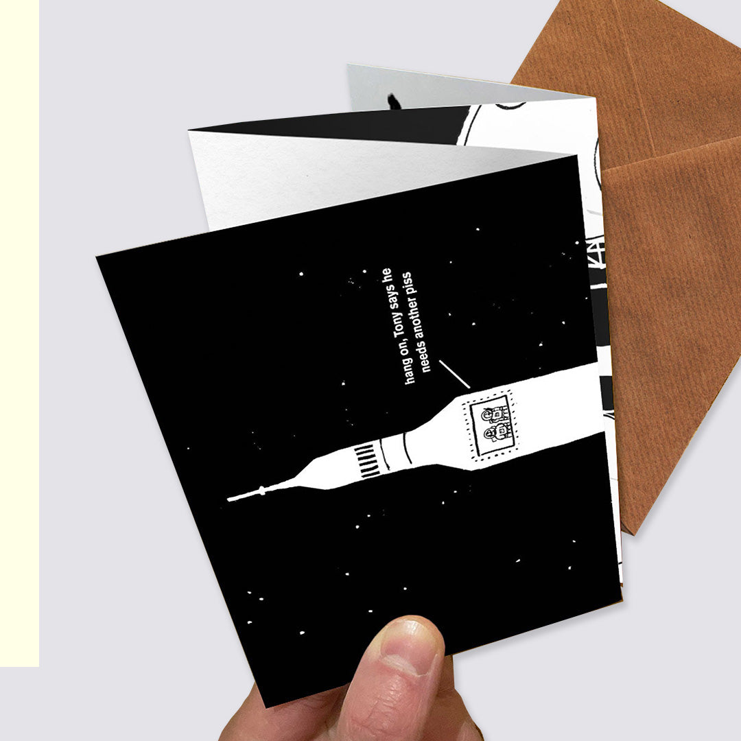 Space Argument Rocket Card